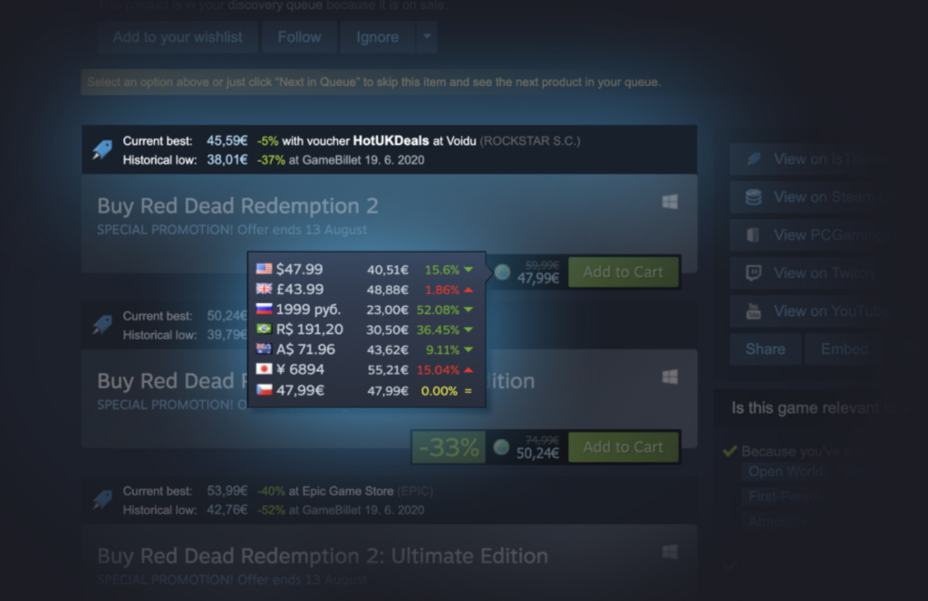 Get the price history of games, active player stats and more on Steam's  website with the Steamdb extension for Firefox and Chrome - gHacks Tech News